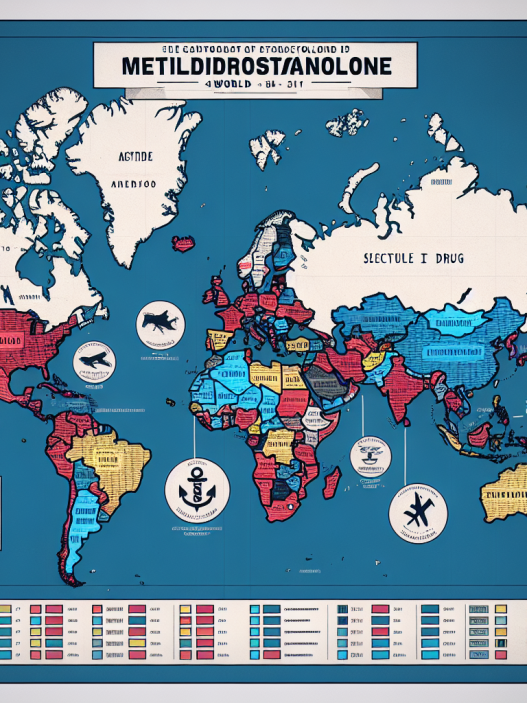 Drug scheduling of metildrostanolone by country