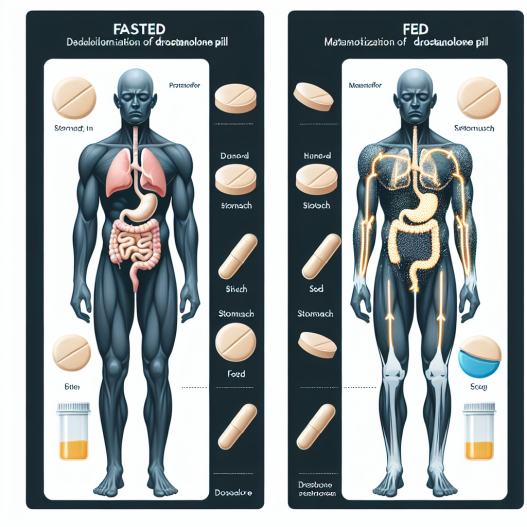 Fasted vs fed state administration of drostanolone pillole
