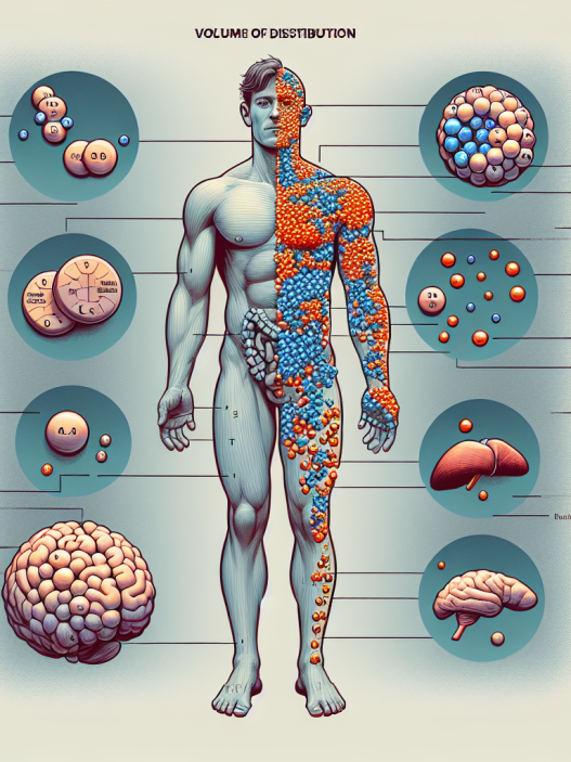 Volume of distribution of trestolone acetato